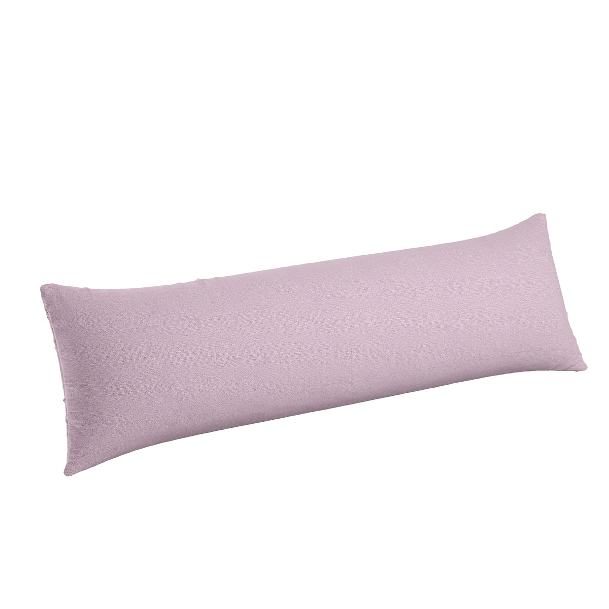 Large Lumbar Pillow in Slubby Linen - Plum