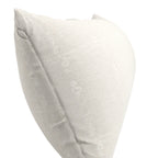 Large Lumbar Pillow in Slubby Linen - White