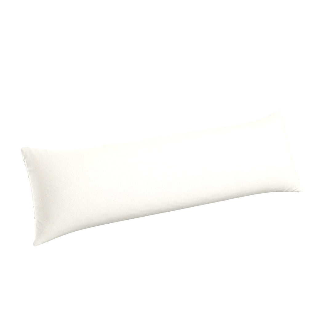 Large Lumbar Pillow in Slubby Linen - White