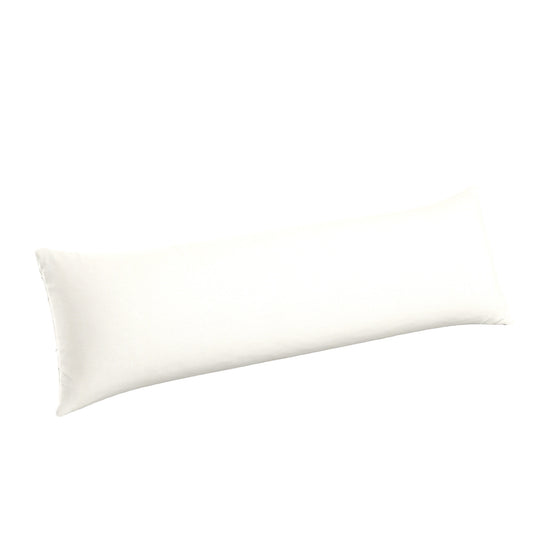 Large Lumbar Pillow in Slubby Linen - White