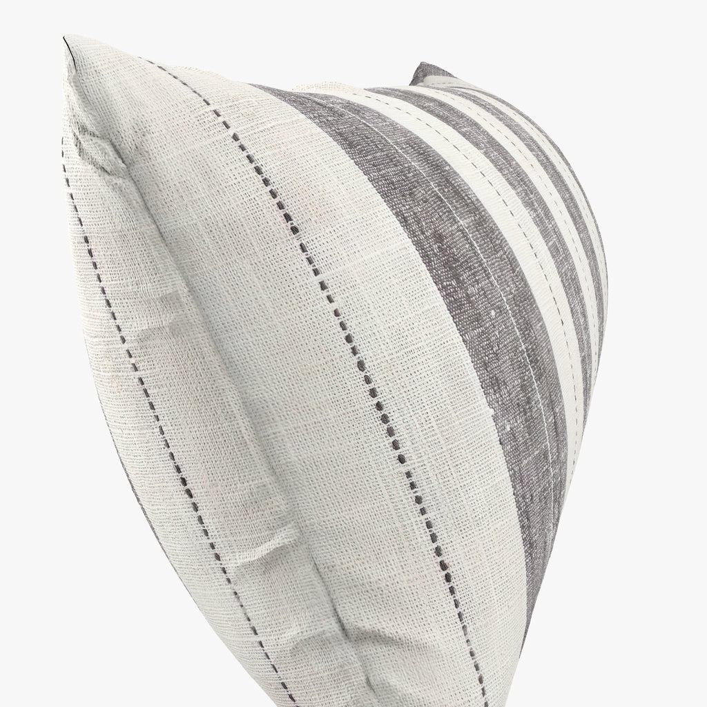 Lumbar Pillow in French Laundry Stripe - Midnights