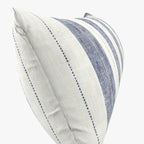 Lumbar Pillow in French Laundry Stripe - Navy