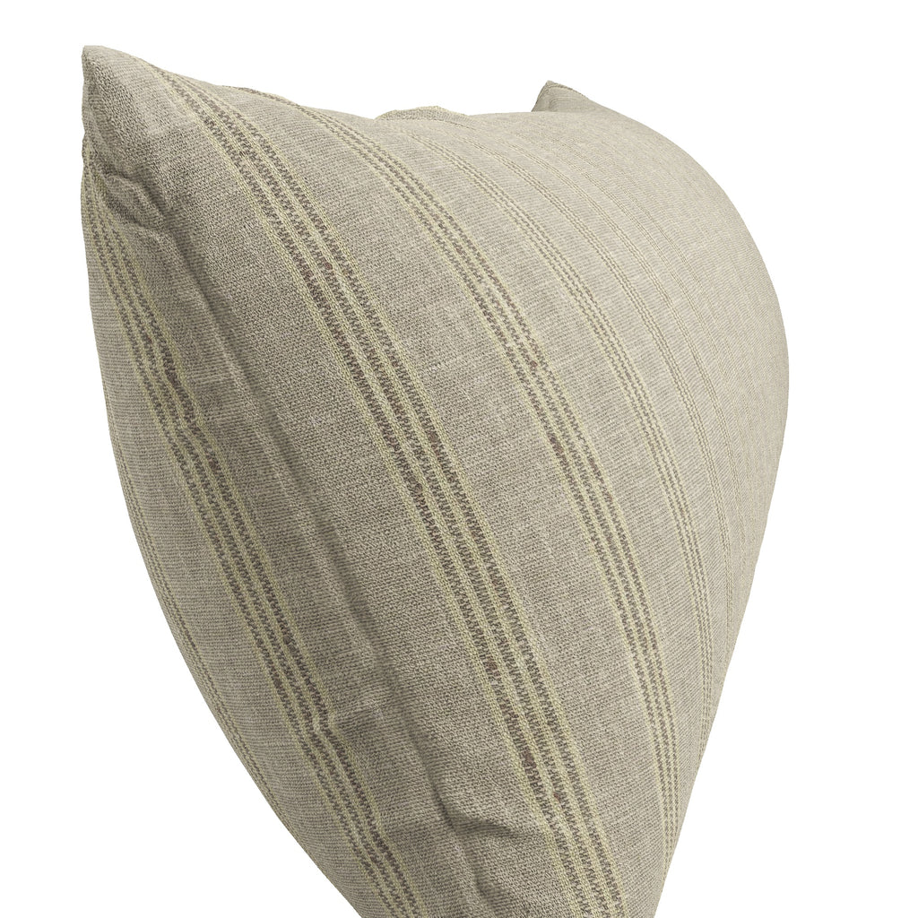 Large Lumbar Pillow in Nautical Stripes - Beachy