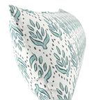 Large Lumbar Pillow in Leaf Me Alone - Minty Blue