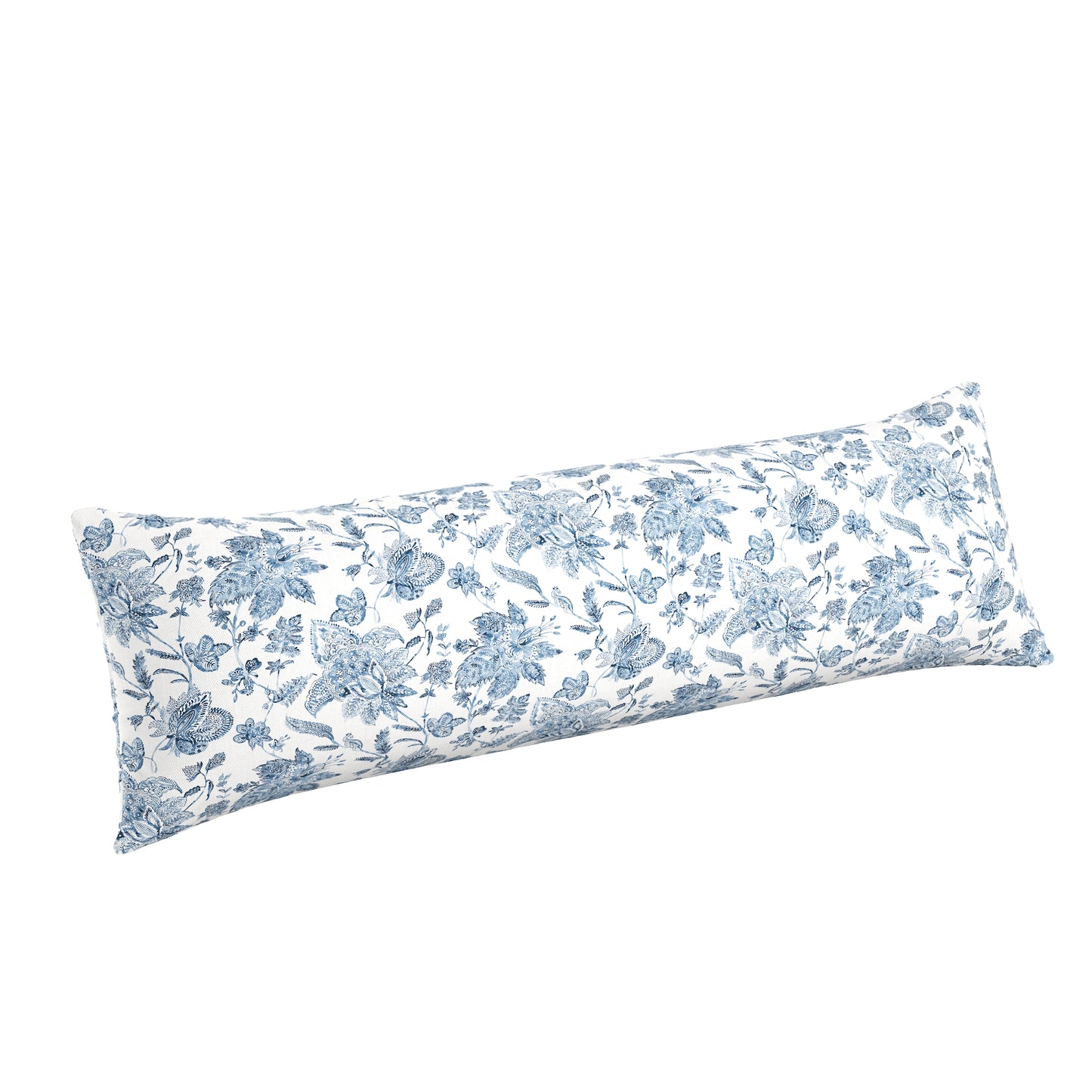 Large Lumbar Pillow in Toile - Blue Skies