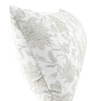 Large Lumbar Pillow in Toile - Rich Cream