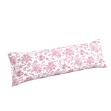 Large Lumbar Pillow in Toile - Strawberry