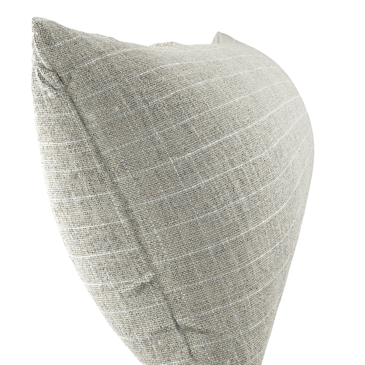 Large Lumbar Pillow in 100% Linen - Hazelnut