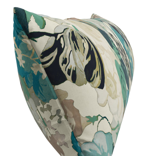 Lumbar Pillow in Garden Tea Time - Blue Haze