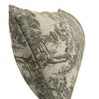 Large Lumbar Pillow in Country Toile - Onyx