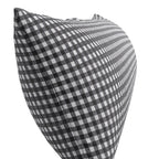 Large Lumbar Pillow in Gingham - Black