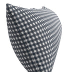 Large Lumbar Pillow in Gingham - Navy