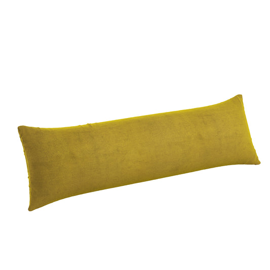 Large Lumbar Pillow in Classic Velvet - Citron