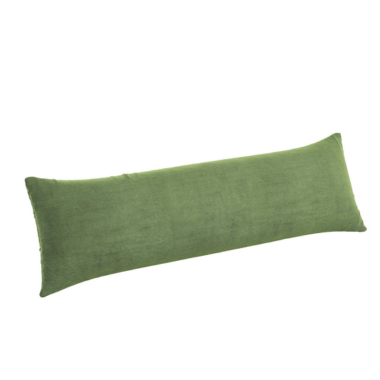 Large Lumbar Pillow in Classic Velvet - Aloe