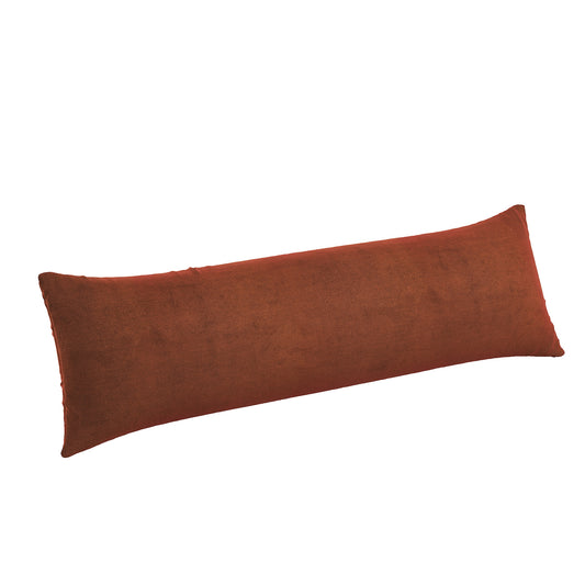 Large Lumbar Pillow in Classic Velvet - Spice
