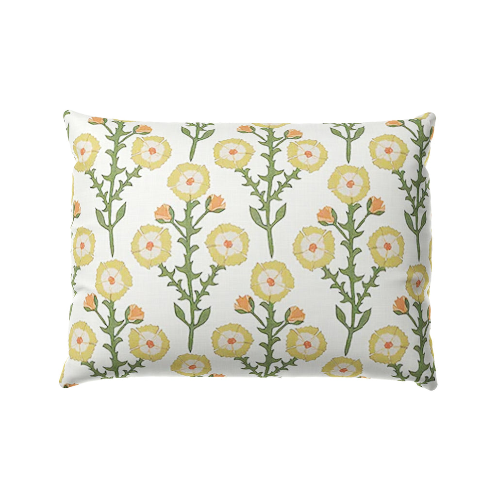 Boudoir Pillow in Cottage Flowers - Sunbeam