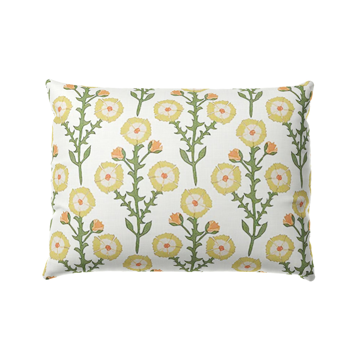 Boudoir Pillow in Cottage Flowers - Sunbeam