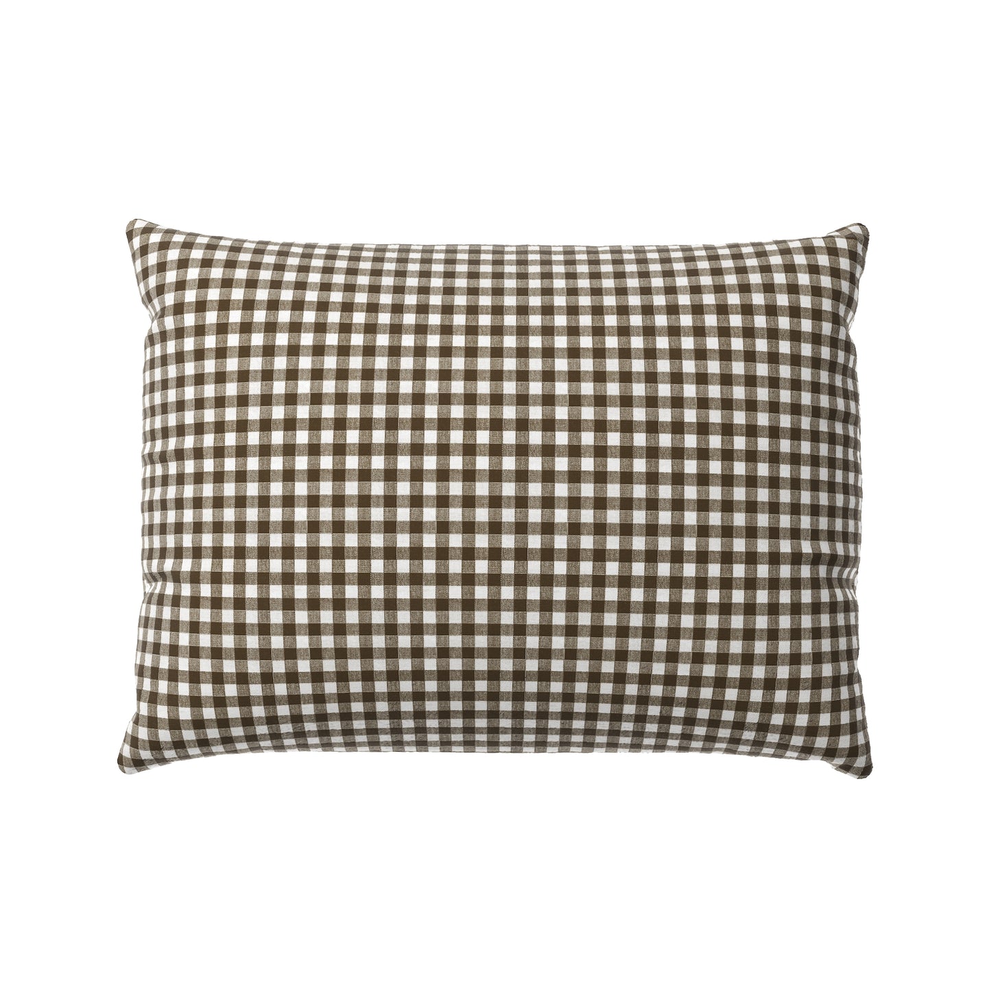 Boudoir Pillow in Gingham - Chestnut