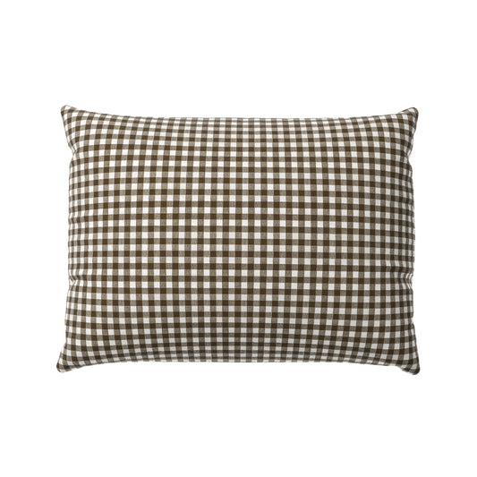 Boudoir Pillow in Gingham - Chestnut