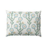 Boudoir Pillow in Cottage Flowers - Cool Blue