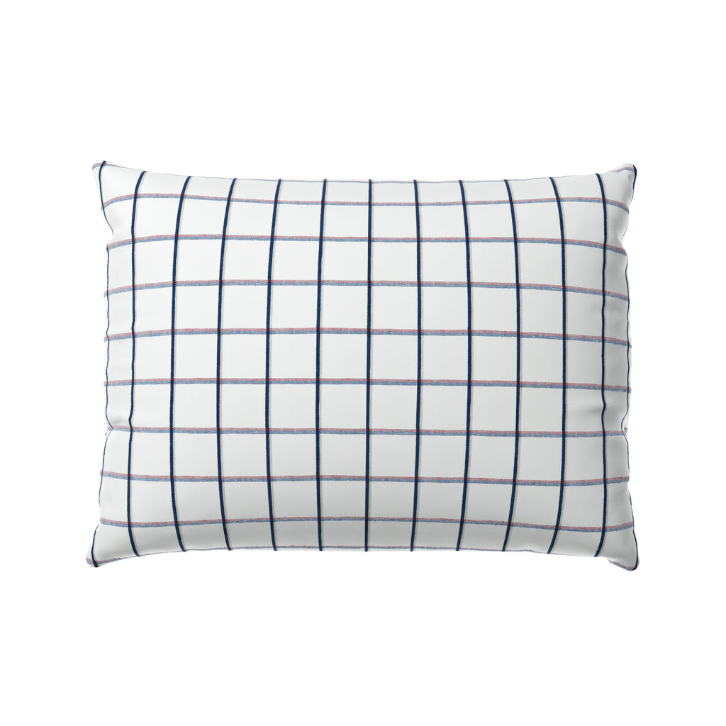Boudoir Pillow in Check With Me - White