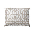 Boudoir Pillow in Trellis Like It Is - Beige
