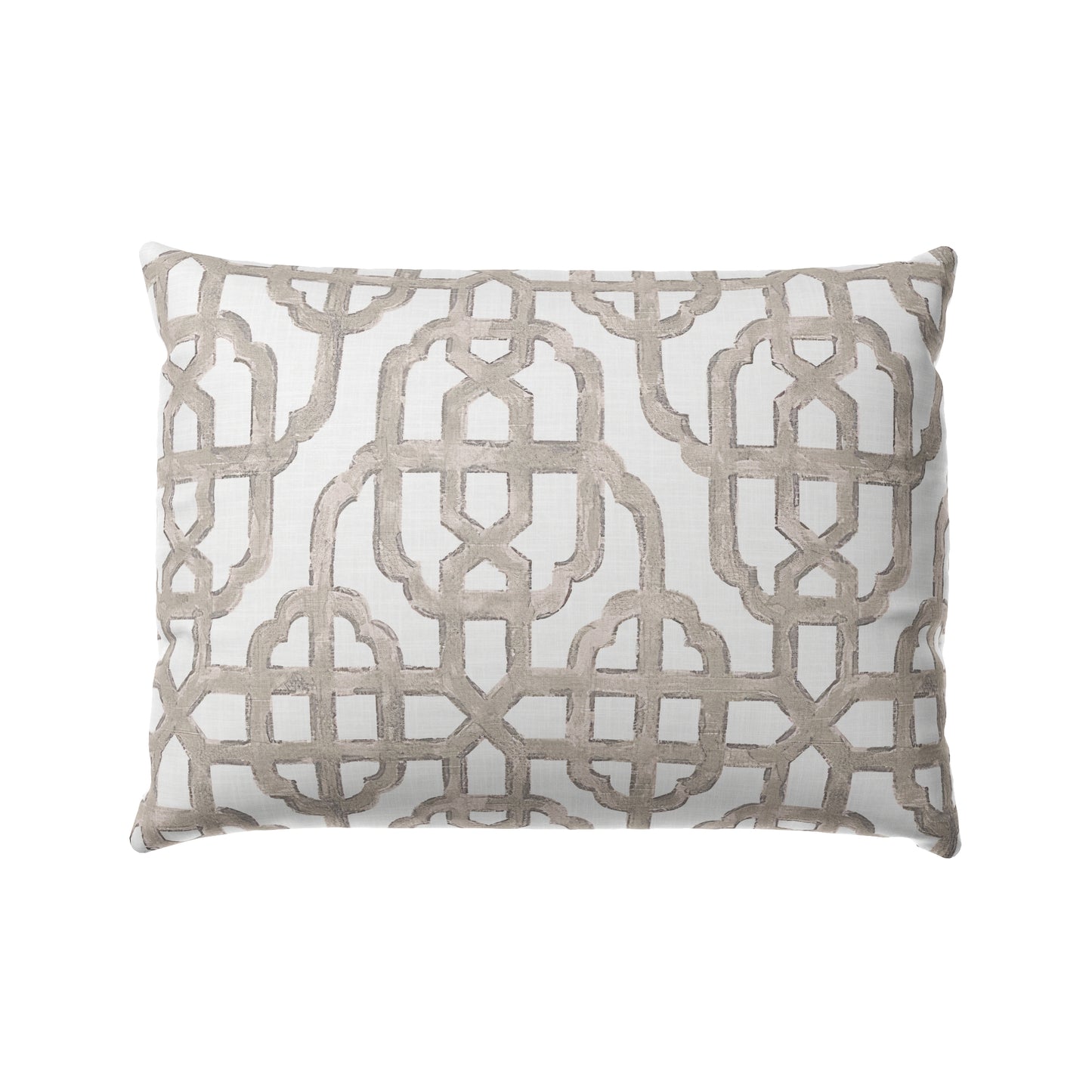 Boudoir Pillow in Trellis Like It Is - Beige