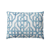 Boudoir Pillow in Trellis Like It Is - Waves