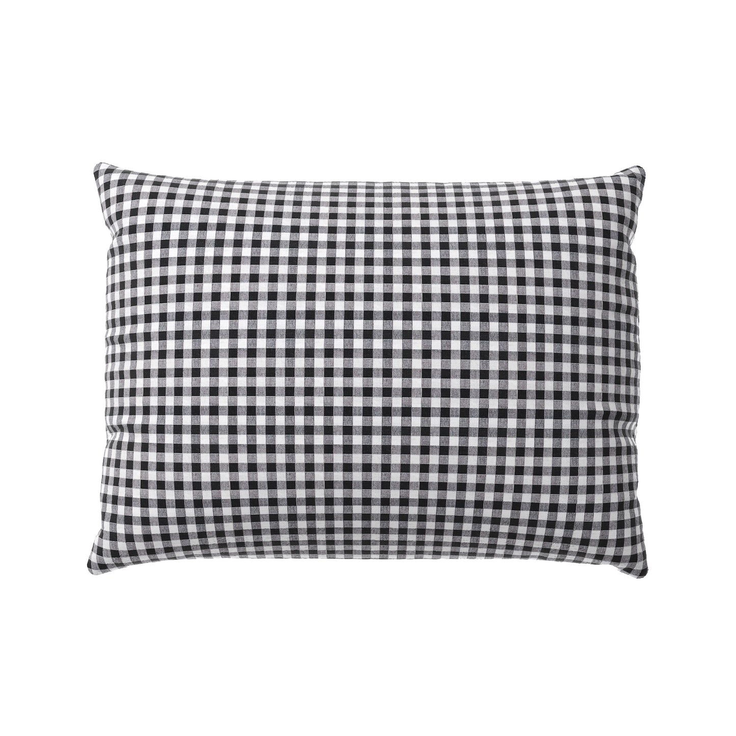 Boudoir Pillow in Gingham - Black