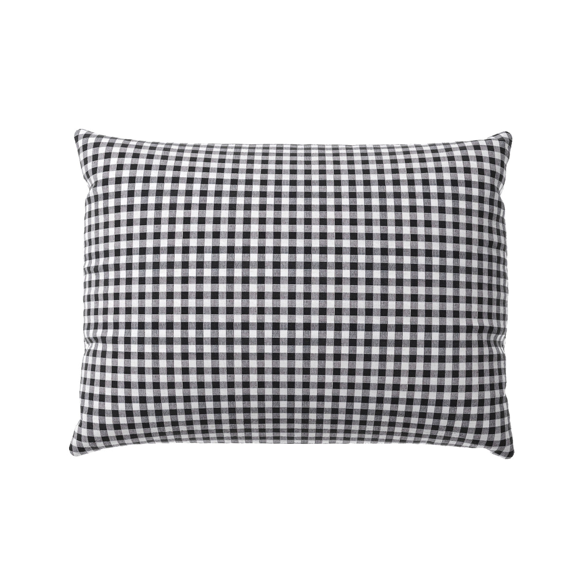Boudoir Pillow in Gingham - Black