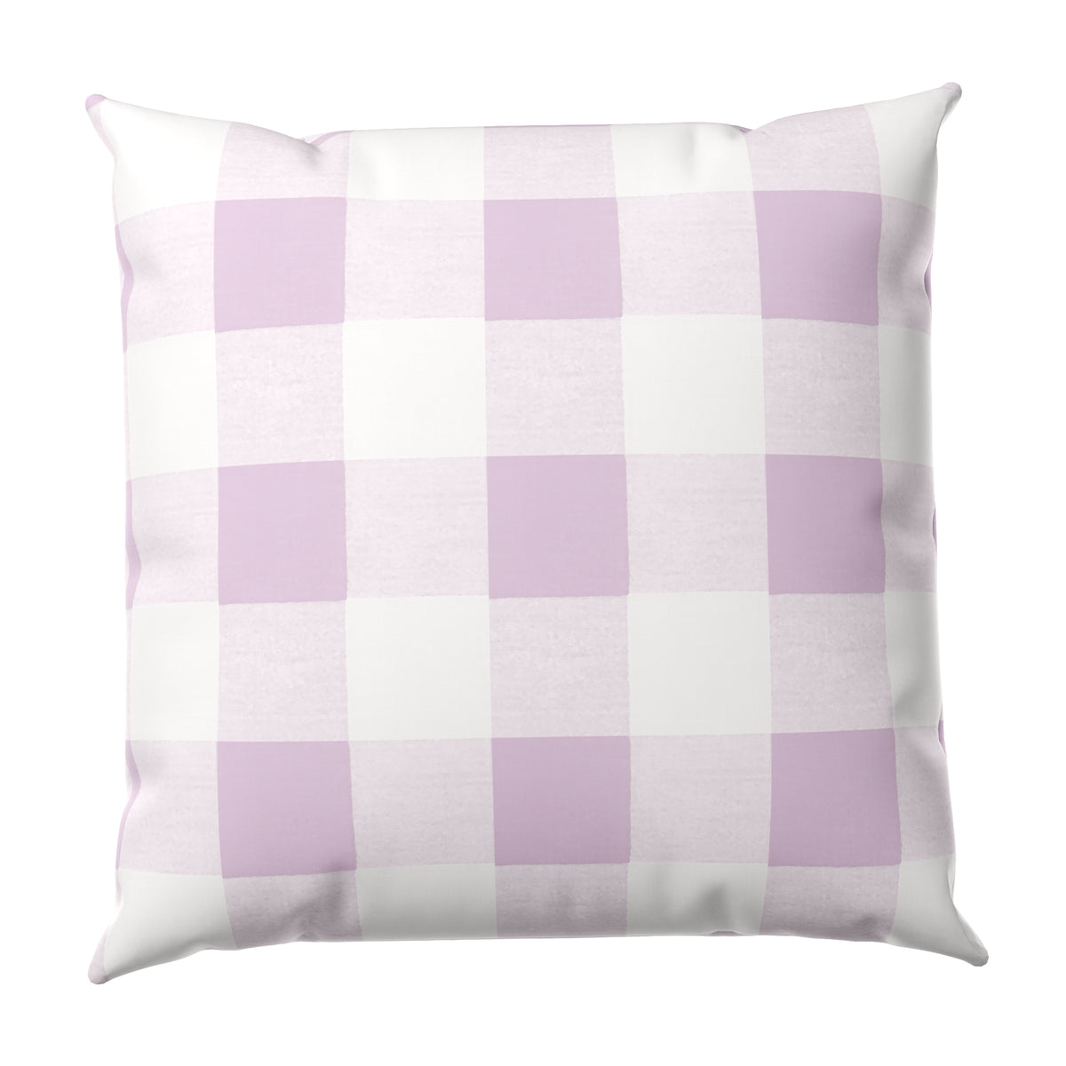 Euro Sham in Buffalo Check - Lilac