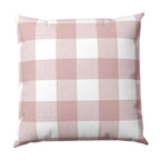 Throw Pillow in Buffalo Check - Mauve