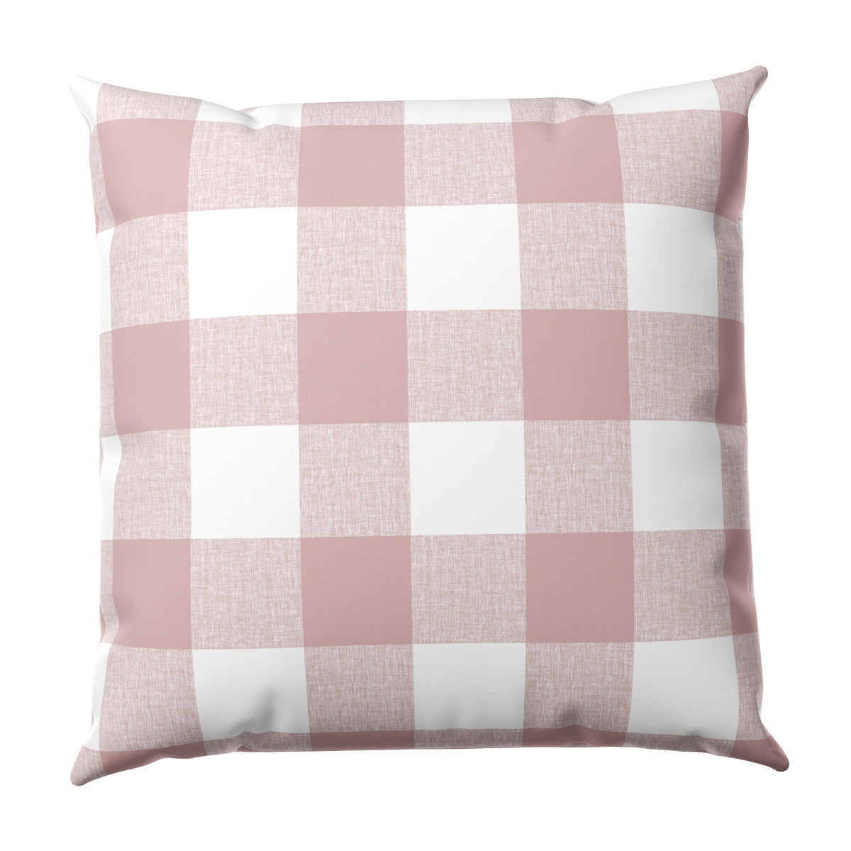 Throw Pillow in Buffalo Check - Mauve