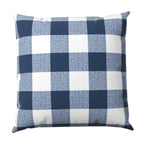 Euro Sham in Buffalo Check - Navy