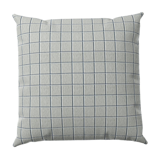 Throw Pillow in Check With Me - Feather