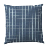 Throw Pillow in Check With Me - Denim