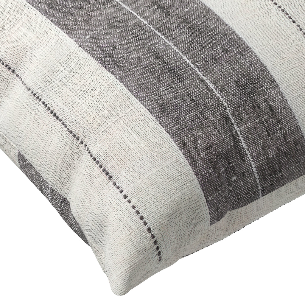 Throw Pillow in French Laundry Stripe - Midnights