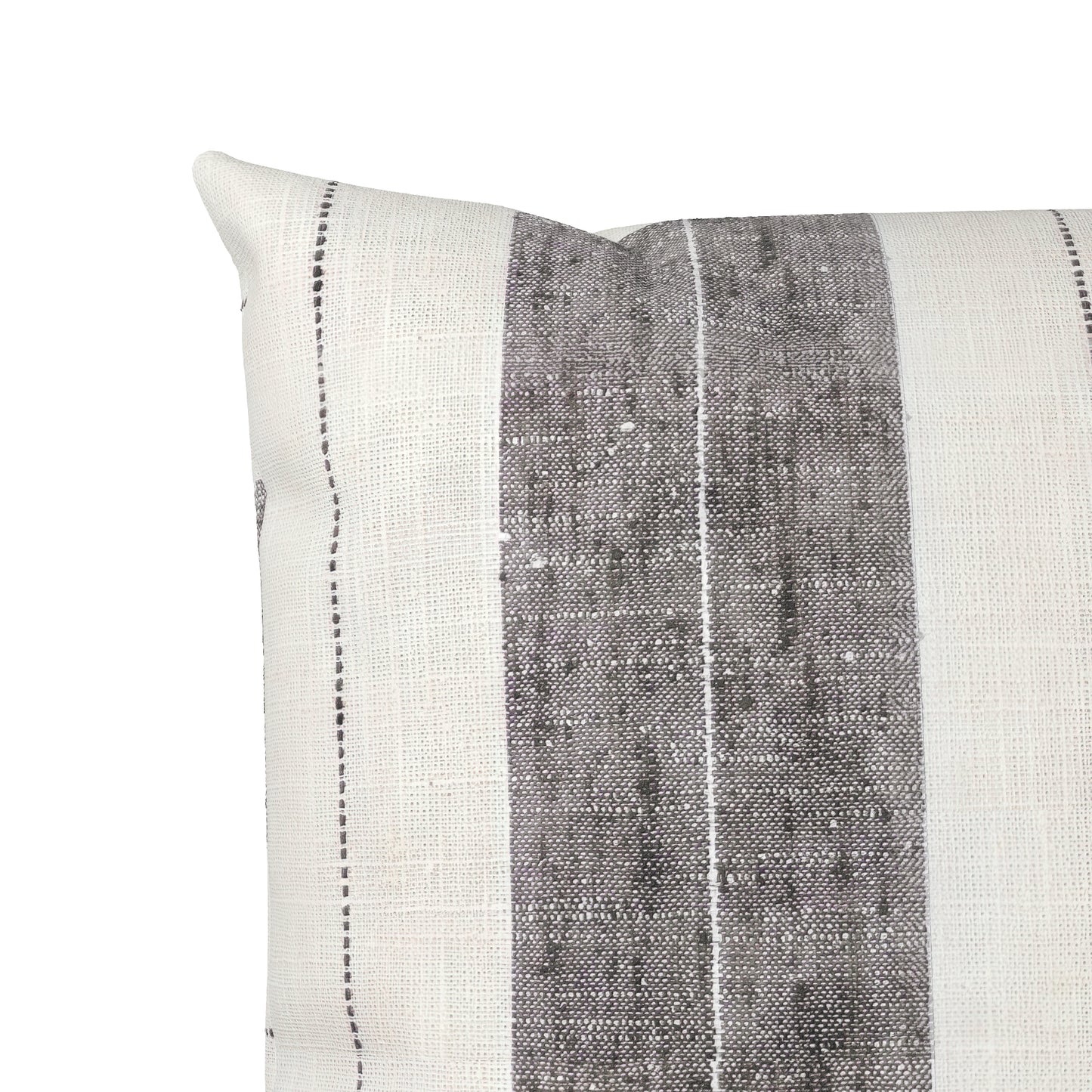 Throw Pillow in French Laundry Stripe - Midnights
