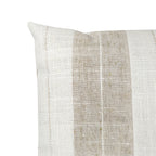 Throw Pillow in French Laundry Stripe - Champagne