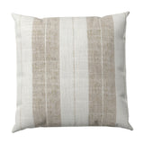 Throw Pillow in French Laundry Stripe - Champagne
