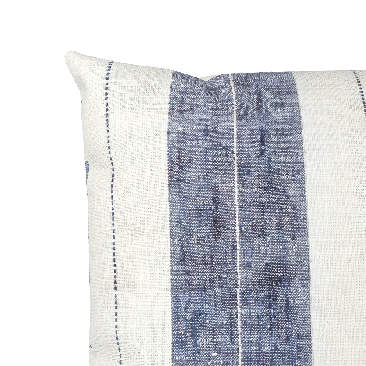 Throw Pillow in French Laundry Stripe - Navy