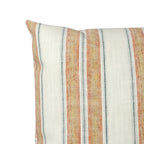 Throw Pillow in French Laundry Stripe - Apricot
