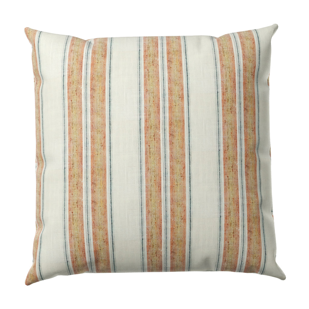 Euro Sham in French Laundry Stripe - Apricot
