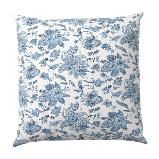 Throw Pillow in Toile - Blue Skies