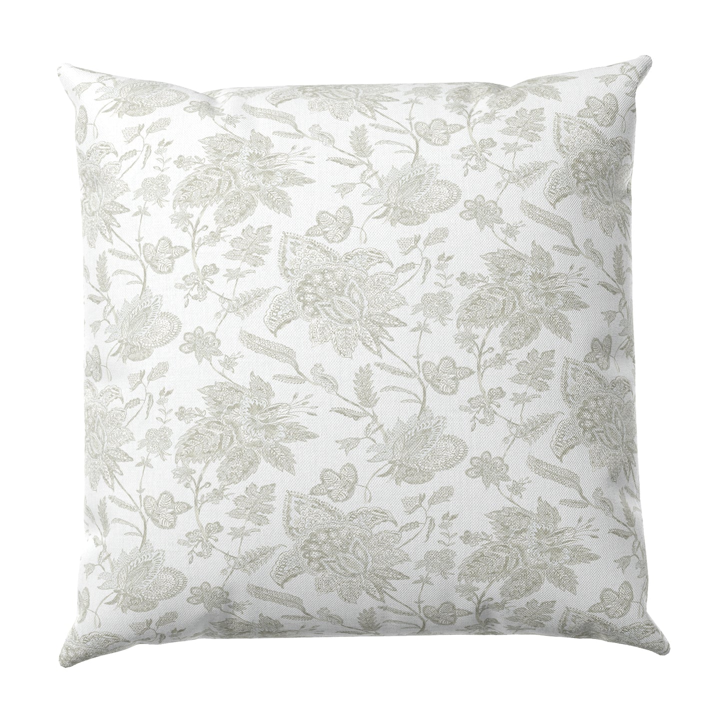 Throw Pillow in Toile - Rich Cream