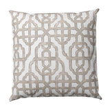 Throw Pillow in Trellis Like It Is - Beige