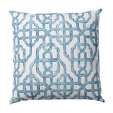 Throw Pillow in Trellis Like It Is - Waves