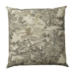 Euro Sham in Country Toile - Onyx