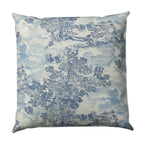 Euro Sham in Country Toile - Sapphire