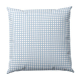 Throw Pillow in Gingham - Blue Jean